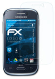 Schutzfolie atFoliX kompatibel mit Samsung Galaxy Young / Young Duos, ultraklare FX (3X)