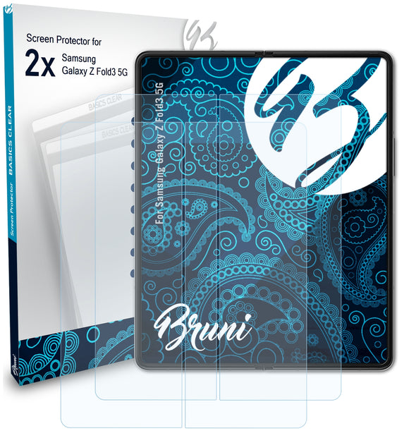 Bruni Basics-Clear Displayschutzfolie für Samsung Galaxy Z Fold3 5G