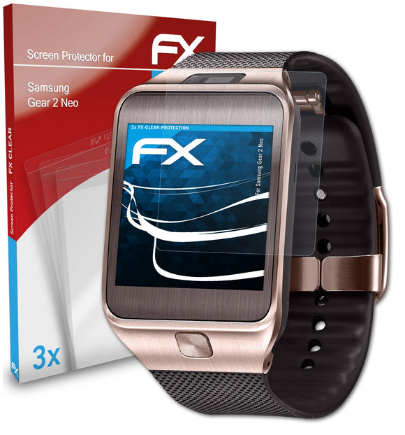 atFoliX FX-Clear Schutzfolie für Samsung Gear 2 Neo