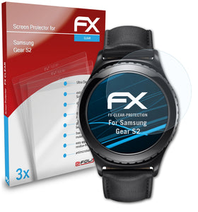 atFoliX FX-Clear Schutzfolie für Samsung Gear S2