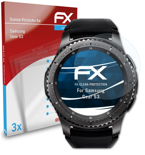 atFoliX FX-Clear Schutzfolie für Samsung Gear S3