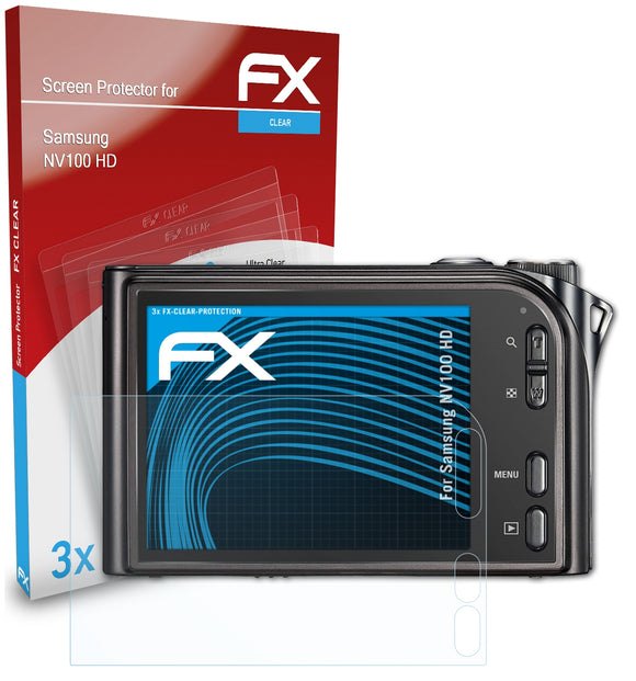 atFoliX FX-Clear Schutzfolie für Samsung NV100 HD