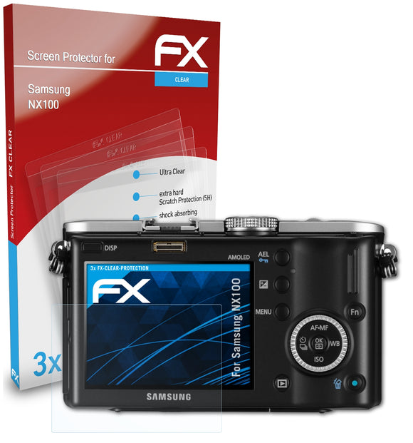 atFoliX FX-Clear Schutzfolie für Samsung NX100