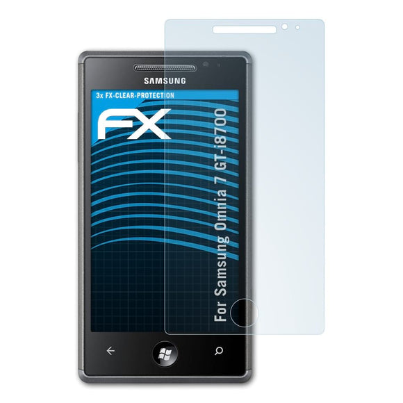 atFoliX FX-Clear Schutzfolie für Samsung Omnia 7 (GT-i8700)
