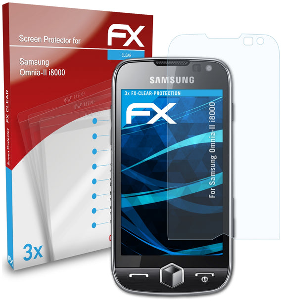 atFoliX FX-Clear Schutzfolie für Samsung Omnia-II i8000