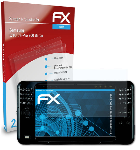 atFoliX FX-Clear Schutzfolie für Samsung Q1Ultra-Pro 800 Baron