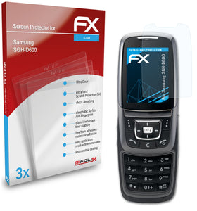 atFoliX FX-Clear Schutzfolie für Samsung SGH-D600