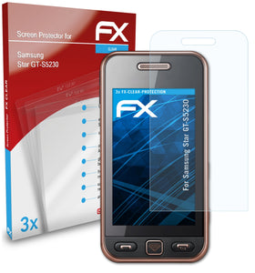 atFoliX FX-Clear Schutzfolie für Samsung Star (GT-S5230)