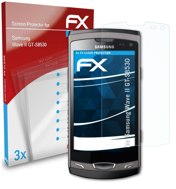 atFoliX FX-Clear Schutzfolie für Samsung Wave II (GT-S8530)