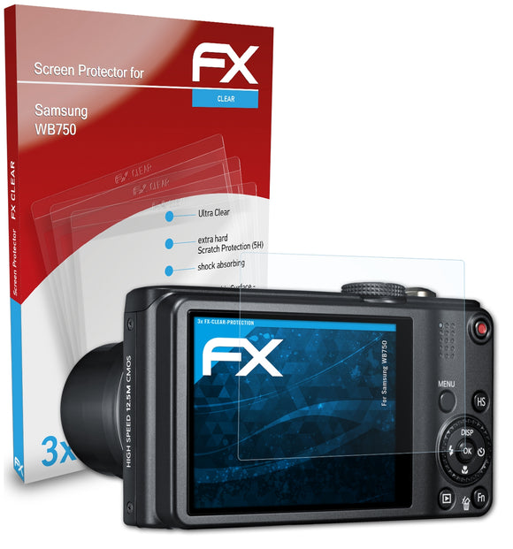 atFoliX FX-Clear Schutzfolie für Samsung WB750