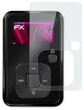 Glasfolie atFoliX kompatibel mit Sandisk Sansa Clip+, 9H Hybrid-Glass FX