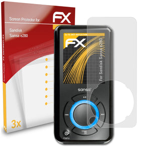 atFoliX FX-Antireflex Displayschutzfolie für Sandisk Sansa e280