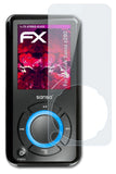 Glasfolie atFoliX kompatibel mit Sandisk Sansa e280, 9H Hybrid-Glass FX
