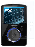 Schutzfolie atFoliX kompatibel mit Sandisk Sansa Fuze, ultraklare FX (3X)