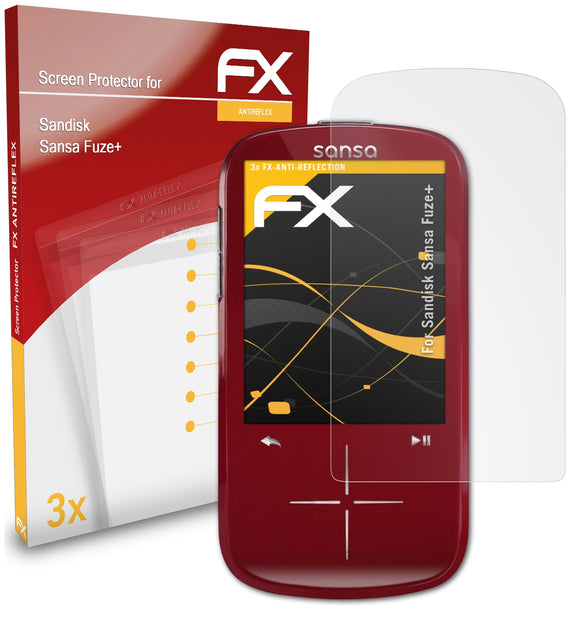 atFoliX FX-Antireflex Displayschutzfolie für Sandisk Sansa Fuze+