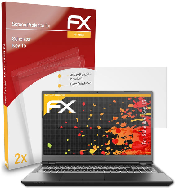 atFoliX FX-Antireflex Displayschutzfolie für Schenker Key 15
