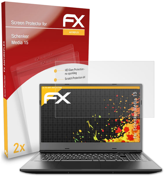 atFoliX FX-Antireflex Displayschutzfolie für Schenker Media 15