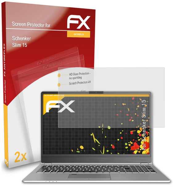 atFoliX FX-Antireflex Displayschutzfolie für Schenker Slim 15