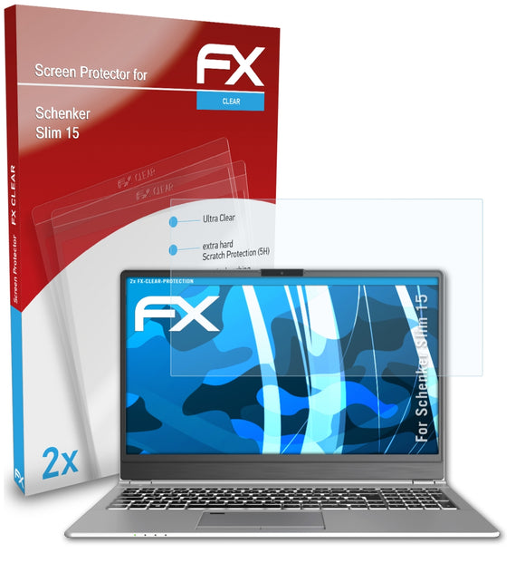 atFoliX FX-Clear Schutzfolie für Schenker Slim 15