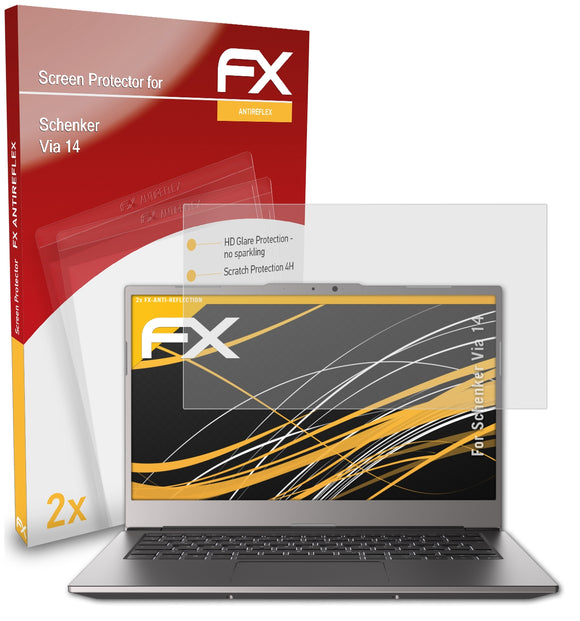 atFoliX FX-Antireflex Displayschutzfolie für Schenker Via 14