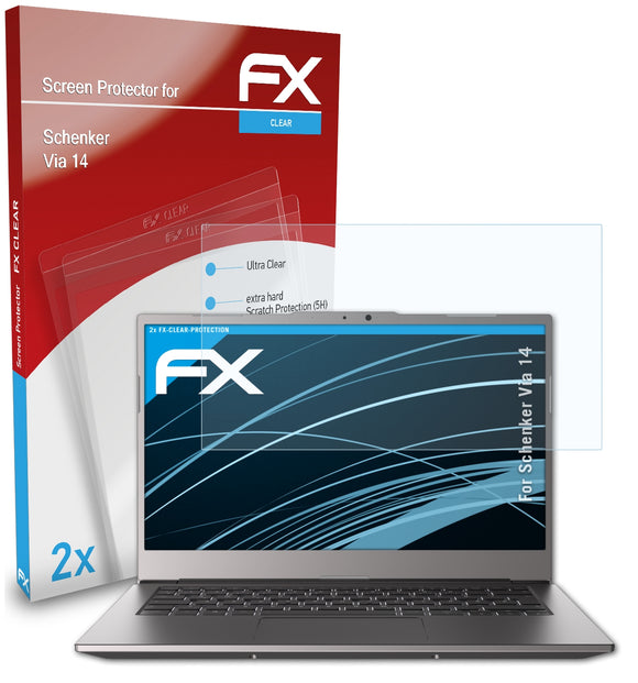 atFoliX FX-Clear Schutzfolie für Schenker Via 14