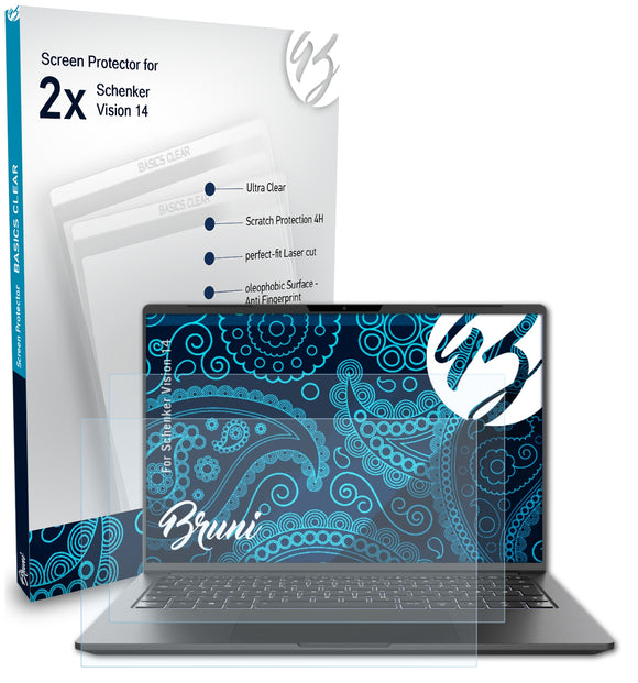 Bruni Basics-Clear Displayschutzfolie für Schenker Vision 14