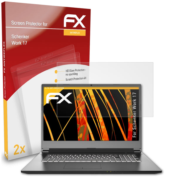 atFoliX FX-Antireflex Displayschutzfolie für Schenker Work 17