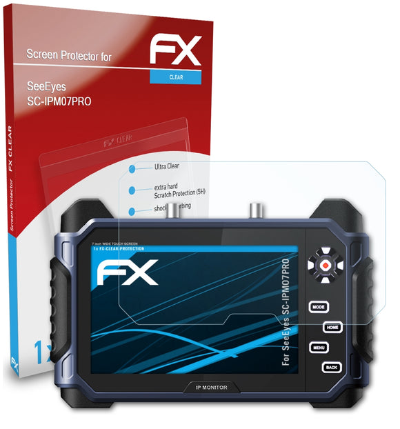 atFoliX FX-Clear Schutzfolie für SeeEyes SC-IPM07PRO
