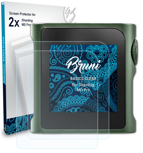 Bruni Basics-Clear Displayschutzfolie für Shanling M0 Pro