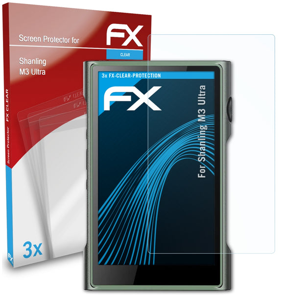atFoliX FX-Clear Schutzfolie für Shanling M3 Ultra