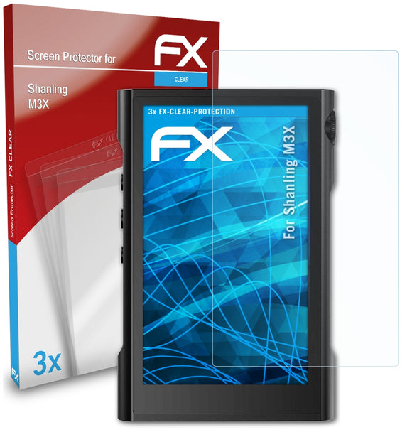 atFoliX FX-Clear Schutzfolie für Shanling M3X