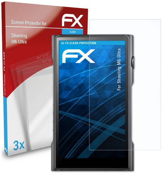 atFoliX FX-Clear Schutzfolie für Shanling M6 Ultra