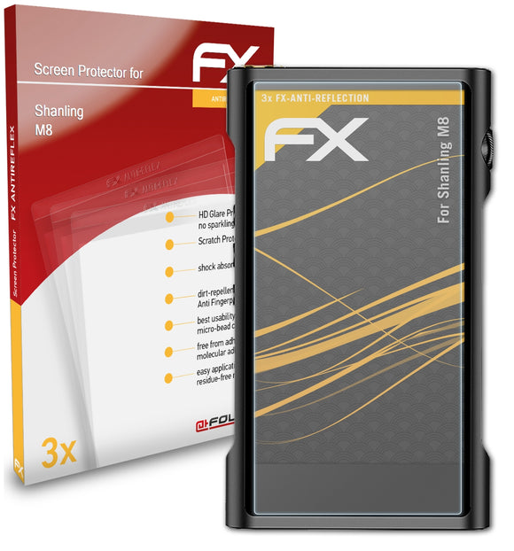 atFoliX FX-Antireflex Displayschutzfolie für Shanling M8
