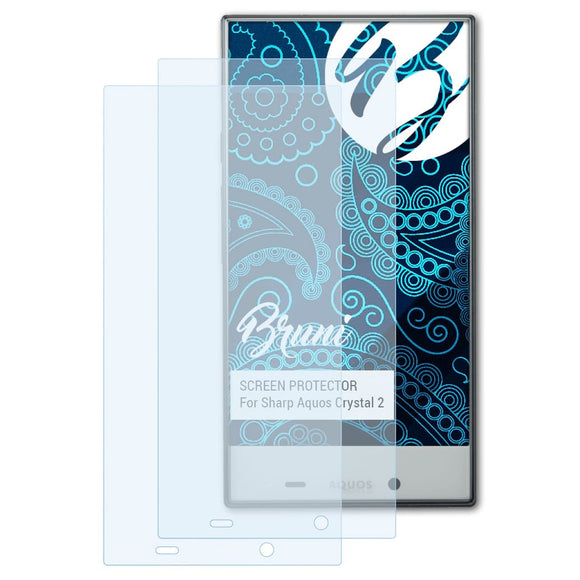 Bruni Basics-Clear Displayschutzfolie für Sharp Aquos Crystal 2