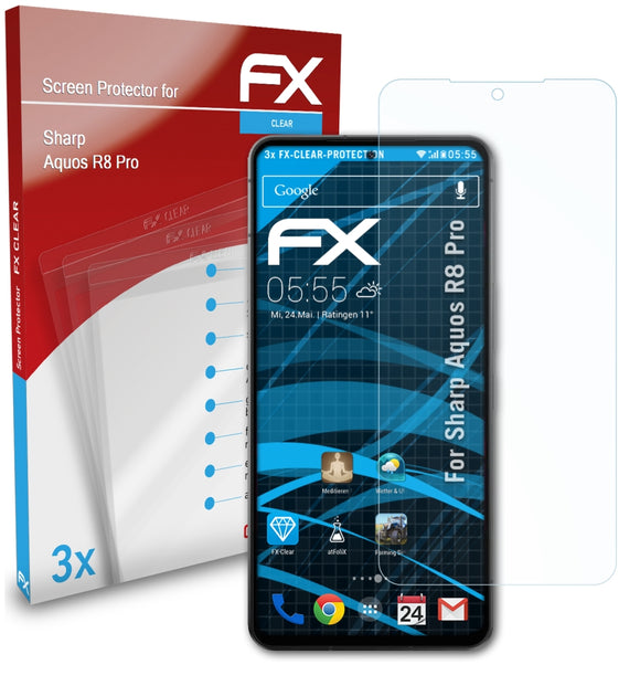 atFoliX FX-Clear Schutzfolie für Sharp Aquos R8 Pro
