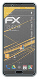 Panzerfolie atFoliX kompatibel mit Sharp Aquos Sense3 Plus, entspiegelnde und stoßdämpfende FX (3X)