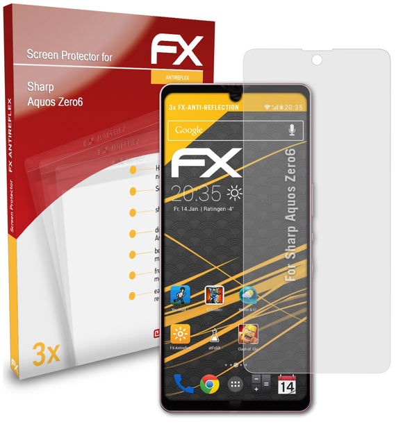 atFoliX FX-Antireflex Displayschutzfolie für Sharp Aquos Zero6