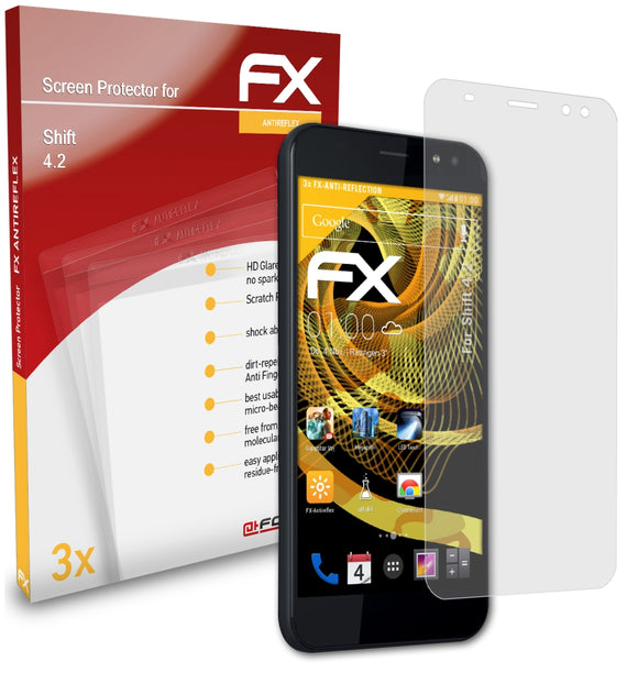 atFoliX FX-Antireflex Displayschutzfolie für Shift 4.2