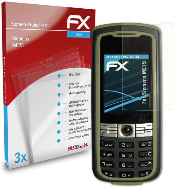 atFoliX FX-Clear Schutzfolie für Siemens ME75