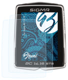 Schutzfolie Bruni kompatibel mit Sigma BC 14.16, glasklare (2X)