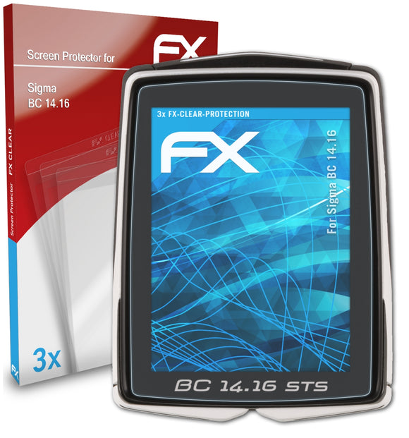atFoliX FX-Clear Schutzfolie für Sigma BC 14.16
