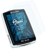 Schutzfolie Bruni kompatibel mit Sigma BC 16.16, glasklare (2X)