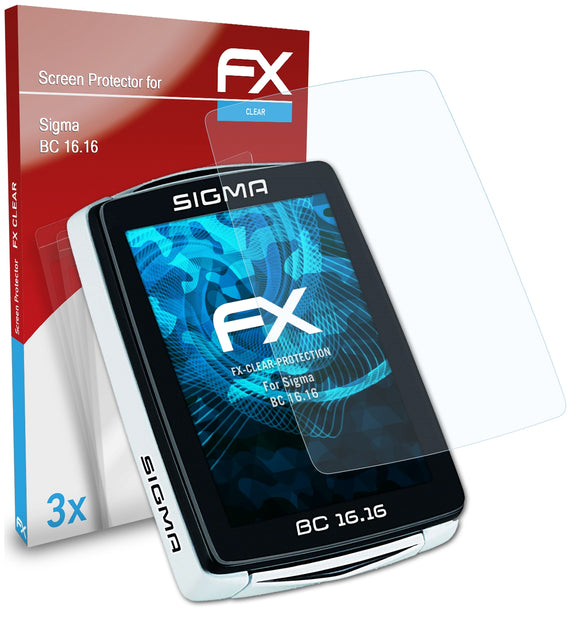 atFoliX FX-Clear Schutzfolie für Sigma BC 16.16