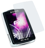 Glasfolie atFoliX kompatibel mit Sigma BC 16.16, 9H Hybrid-Glass FX