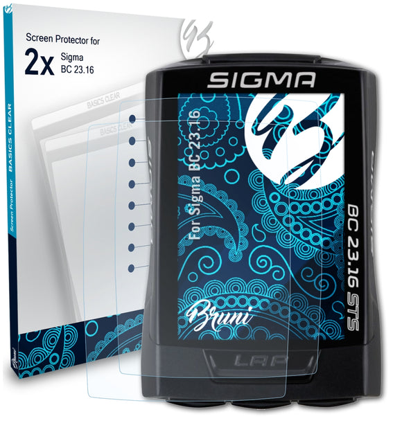 Bruni Basics-Clear Displayschutzfolie für Sigma BC 23.16