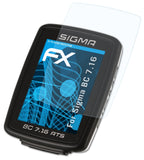 Schutzfolie atFoliX kompatibel mit Sigma BC 7.16, ultraklare FX (3X)