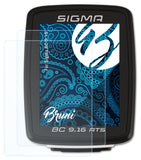 Schutzfolie Bruni kompatibel mit Sigma BC 9.16, glasklare (2X)