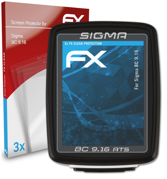atFoliX FX-Clear Schutzfolie für Sigma BC 9.16