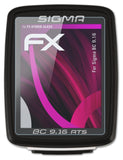 Glasfolie atFoliX kompatibel mit Sigma BC 9.16, 9H Hybrid-Glass FX