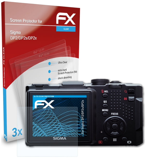 atFoliX FX-Clear Schutzfolie für Sigma DP2/DP2s/DP2x